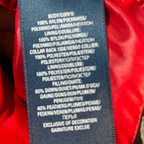 Polo Ralph Lauren Big Horse Red Black Puffer Vest size L (14 - 16) - Picture 7 of 7